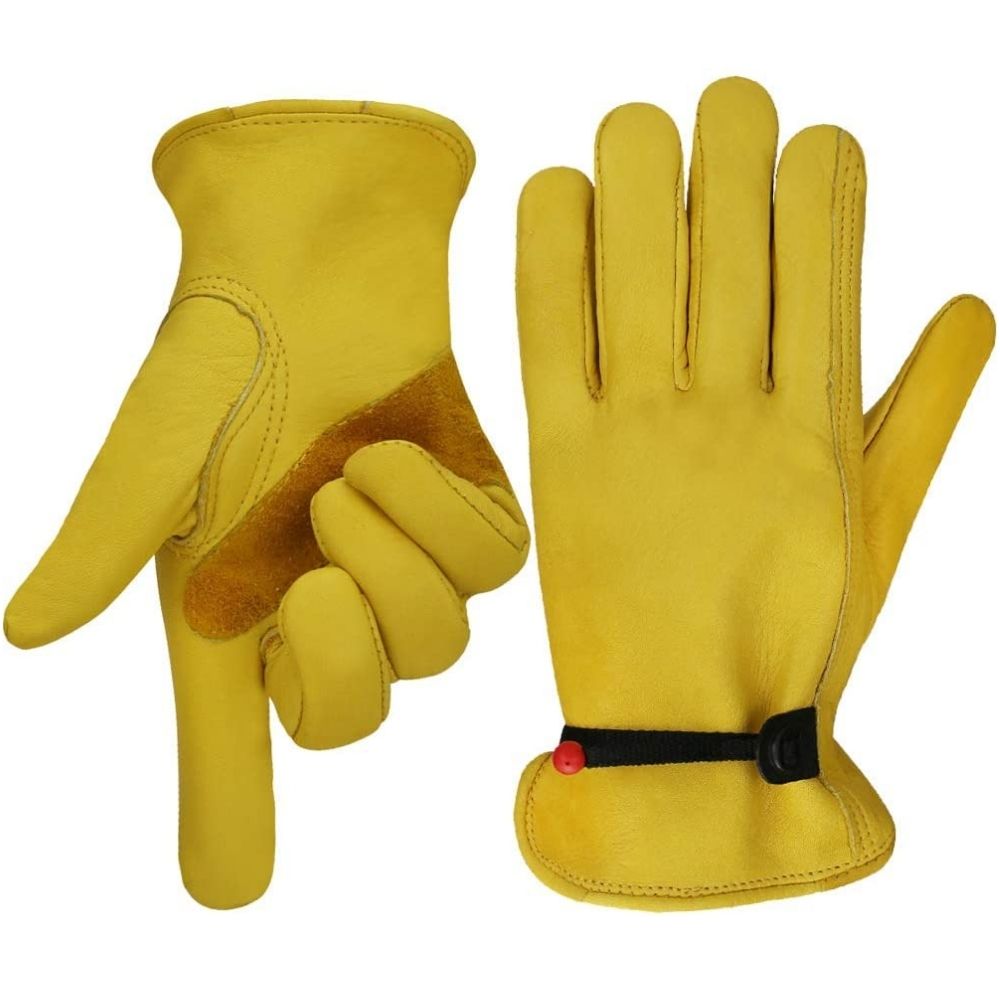 Leather Gardening Gloves (Medium): image 4