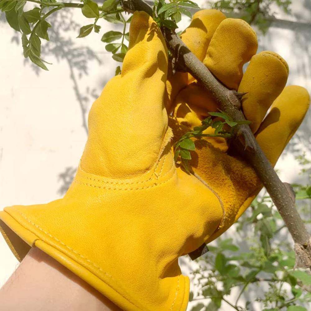 Leather Gardening Gloves (Large)